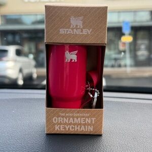 Stanley Ornament Keychain - Strawberry Red Shimmer